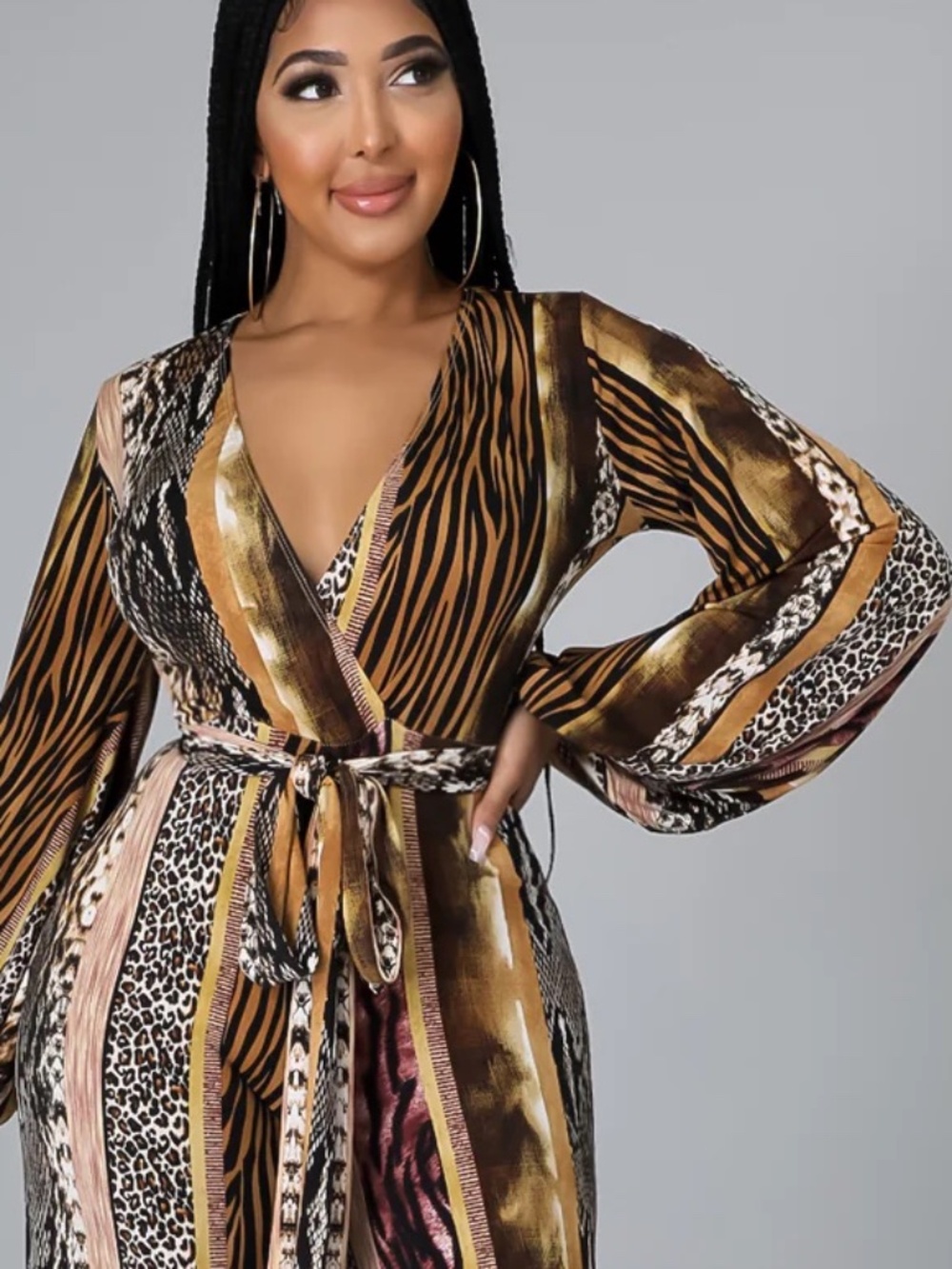 GoodTime USA Mixed Animal Print Jumpsuit NWT Size 2X